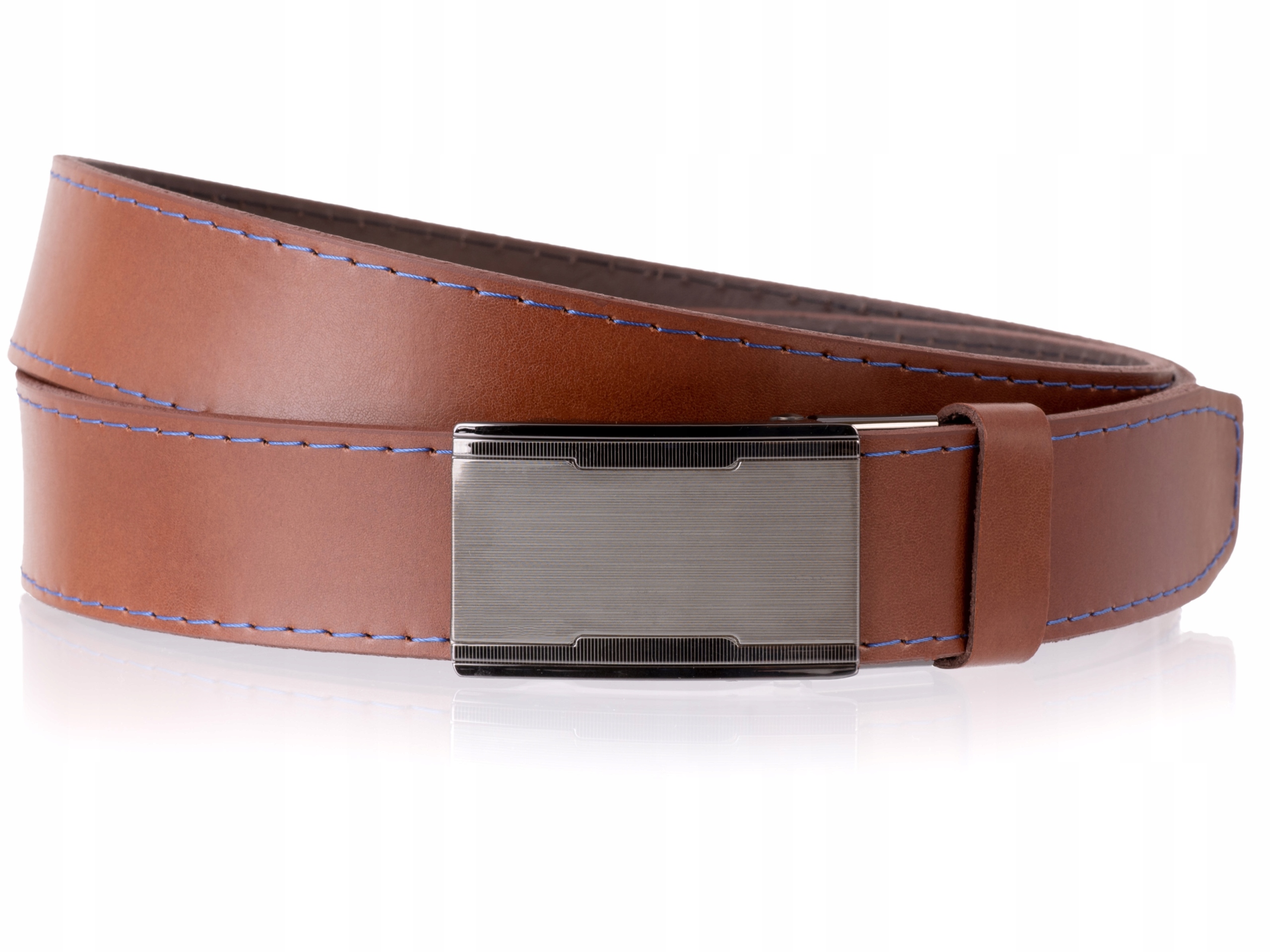 

Skórzany Pasek do spodni Jeans Automat obwód 90 cm