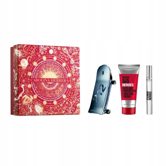 Carolina Herrera 212 Heroes Toaletní Voda 90 ML Sprejý Gel 100 ML Voda