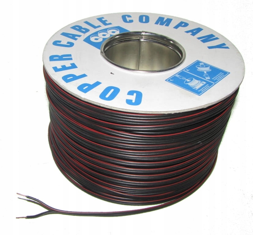 Przewód SMYp 2x0,75 mm2 czarny 10m.