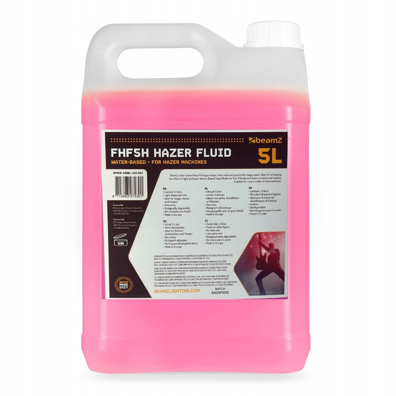 Płyn do maszyny do dymu Hazer Fluid 5L