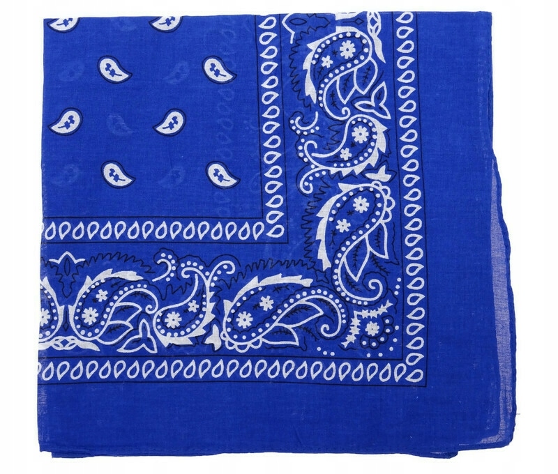 Chustka bawełniana chusta bandamka dzieci dorośli szafir