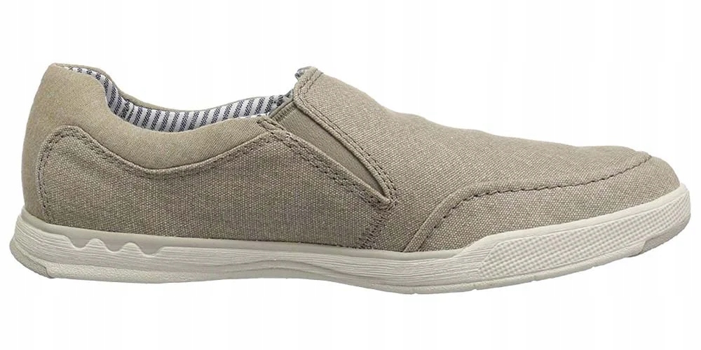 Clarks Pánské mokasíny Step Isle Slip velikost 40 béžové látkové