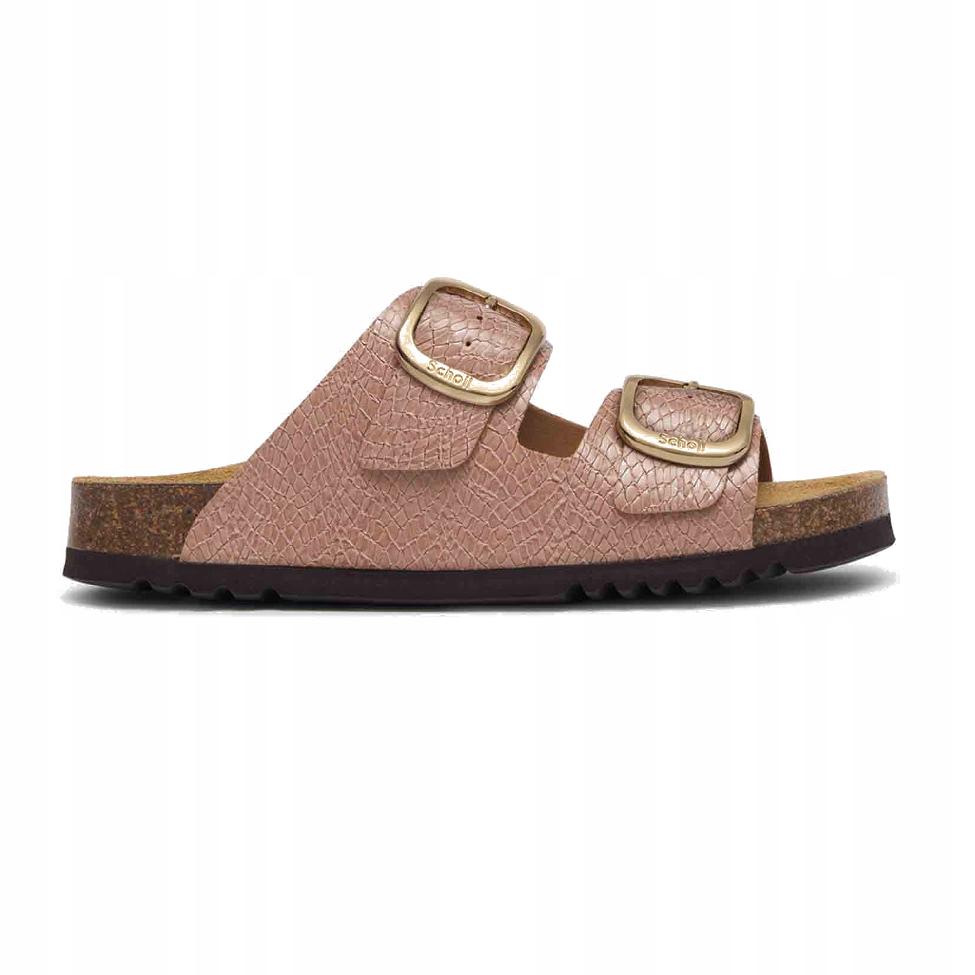 Klapki damskie Scholl Noelle Syntetic Reptile dusty pink 39 Eu