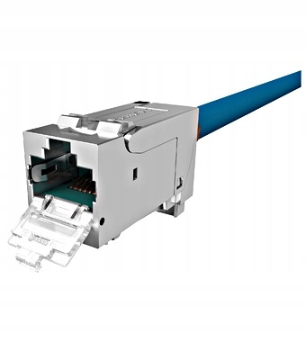 Performance Line modul RJ45, Stp, Cat.6a 10Gb, 4PPoE 100W, 24ks