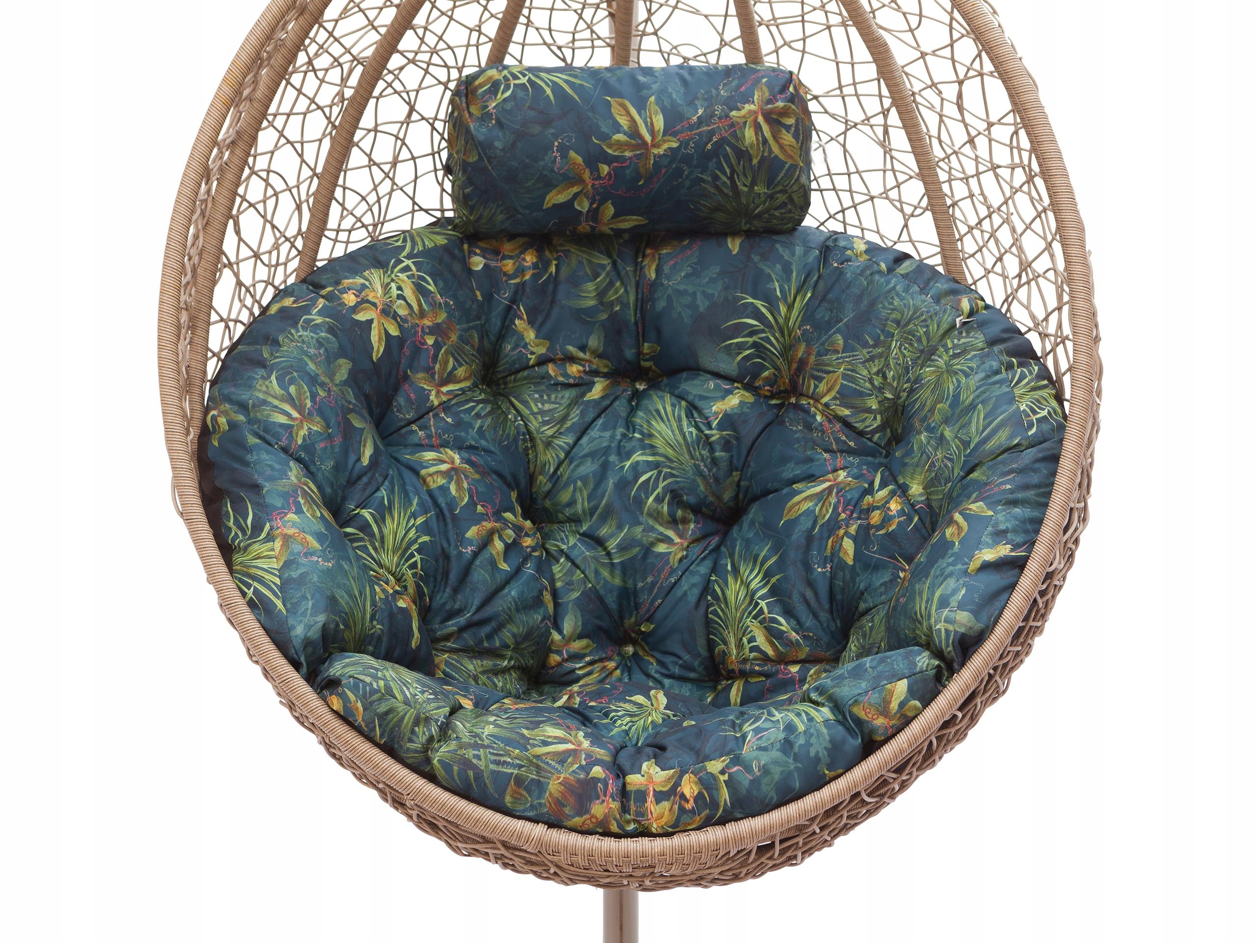 Poduszka na huśtawkę ogrodową, Wodoodporna Poducha na fotel wiszący kokon