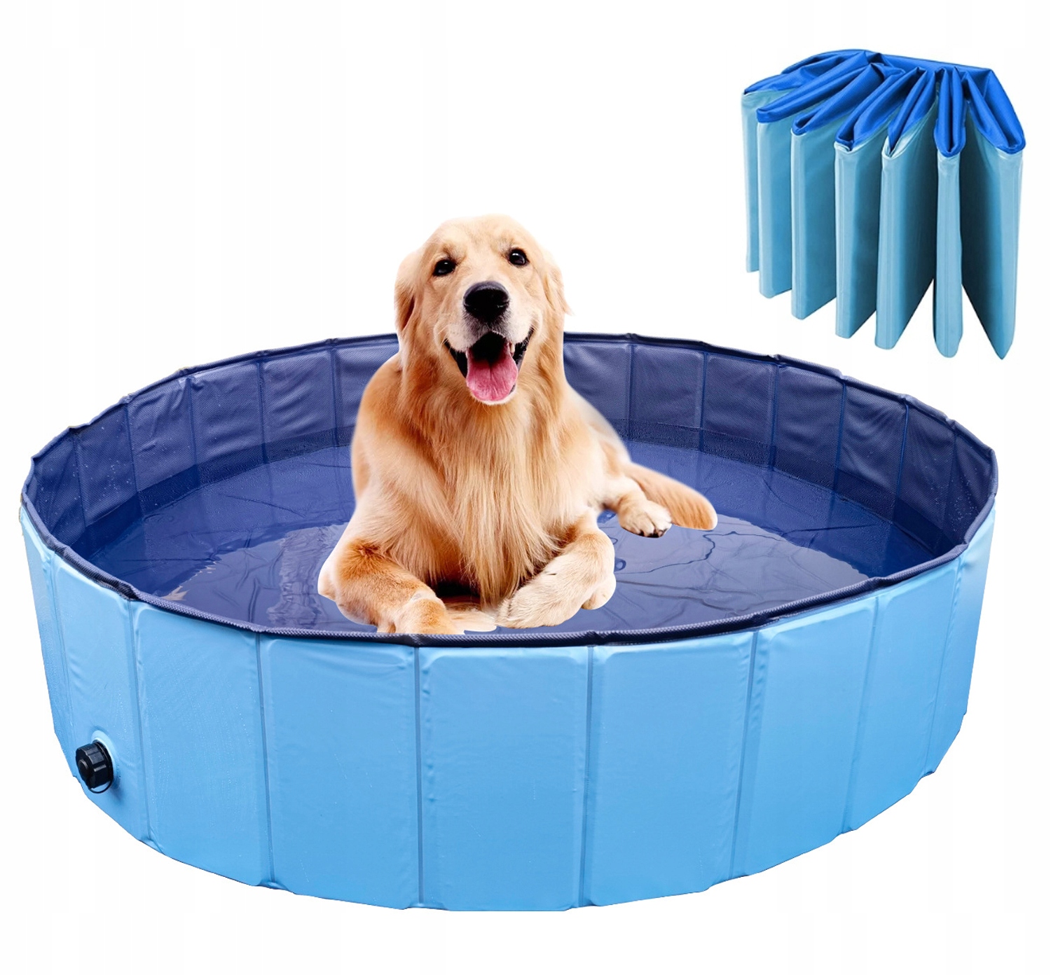 Zahradní Bazén Pro Psa Zvířata Pro Děti Skládací 100x30 cm