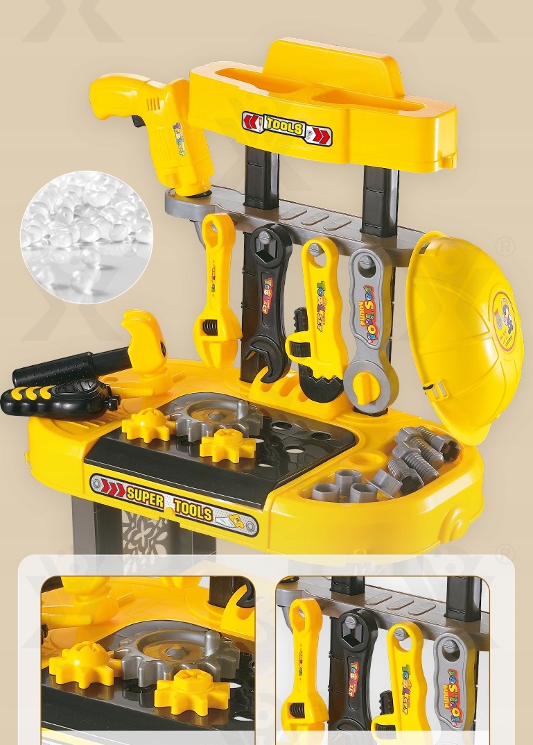 ZESTAW MAJSTERKOWICZA WARSZTAT WIERTARKA PIŁA 22el Materiał plastik