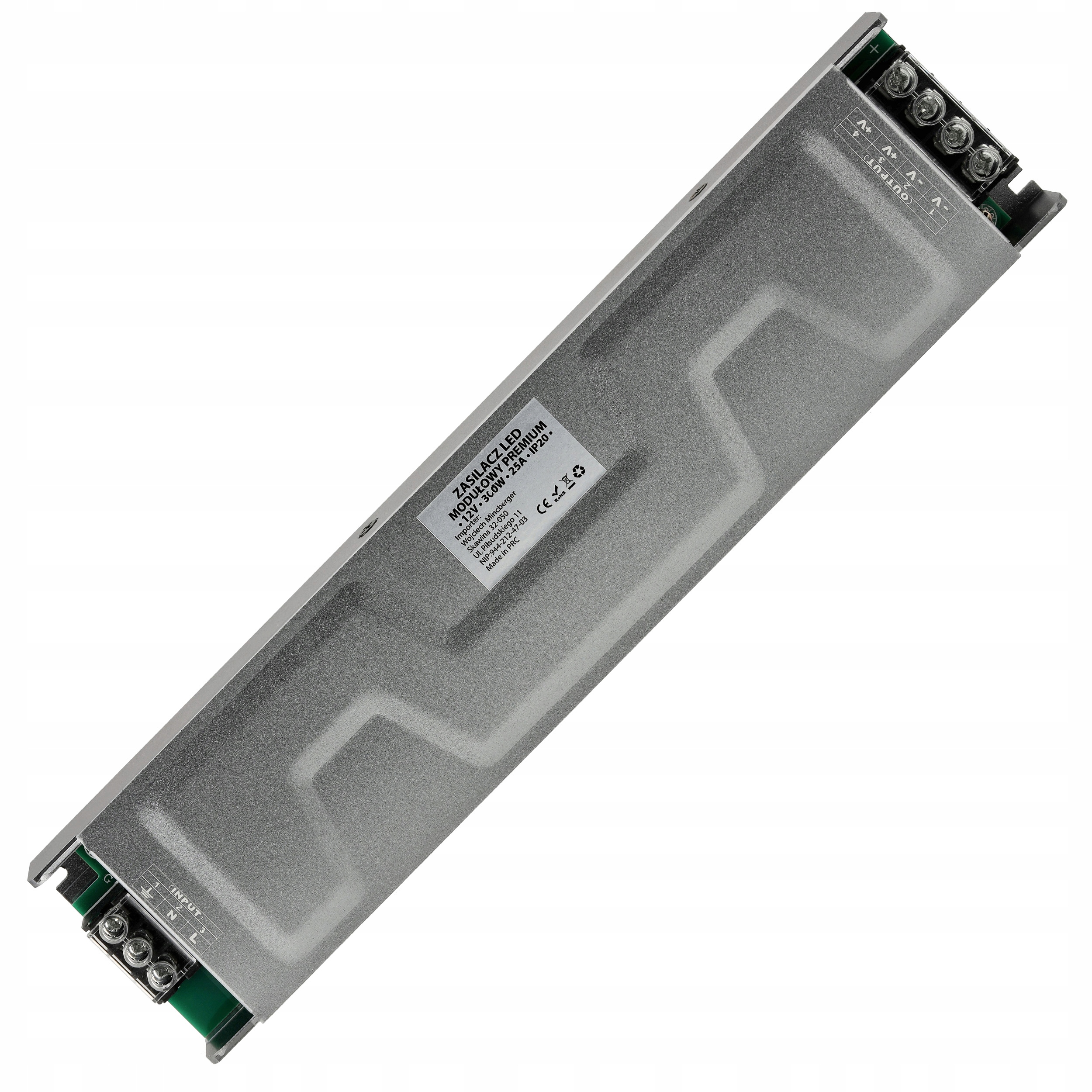 Led zdroj 12V Transformátor 300W 25A IP20 Modulární pro Led pásky Premium