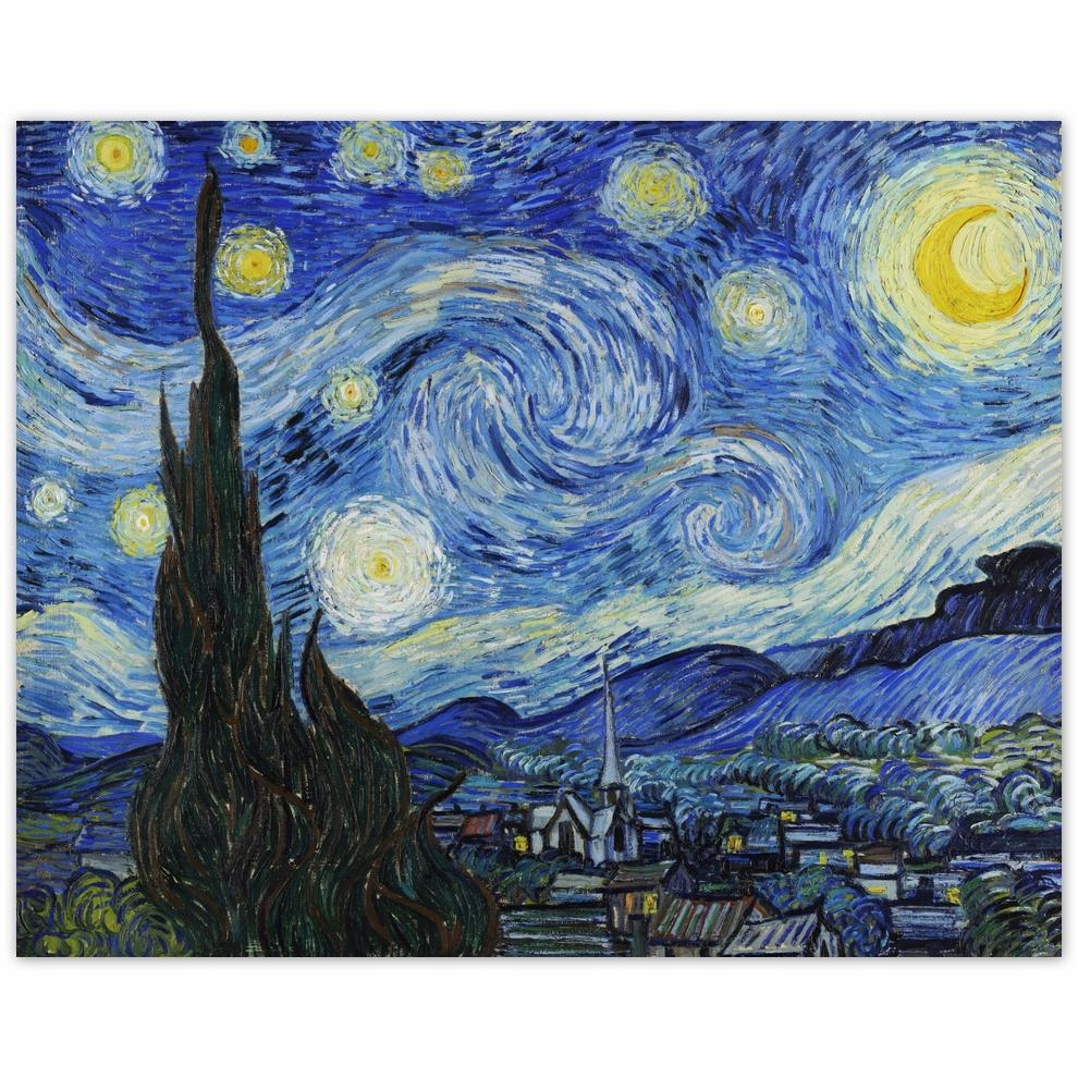 

Plakat 50x40 Gwieździsta noc Van Gogh