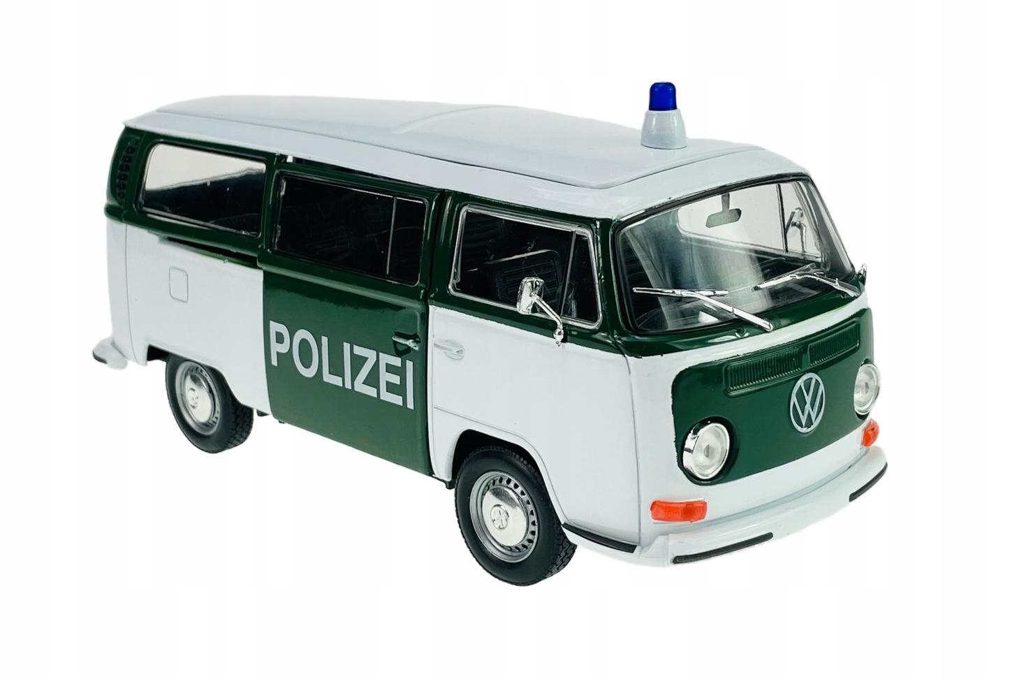 Welly 1972 Vw Volkswagen Transporter Bus T2 Policie 1:24 Nový Kov Model