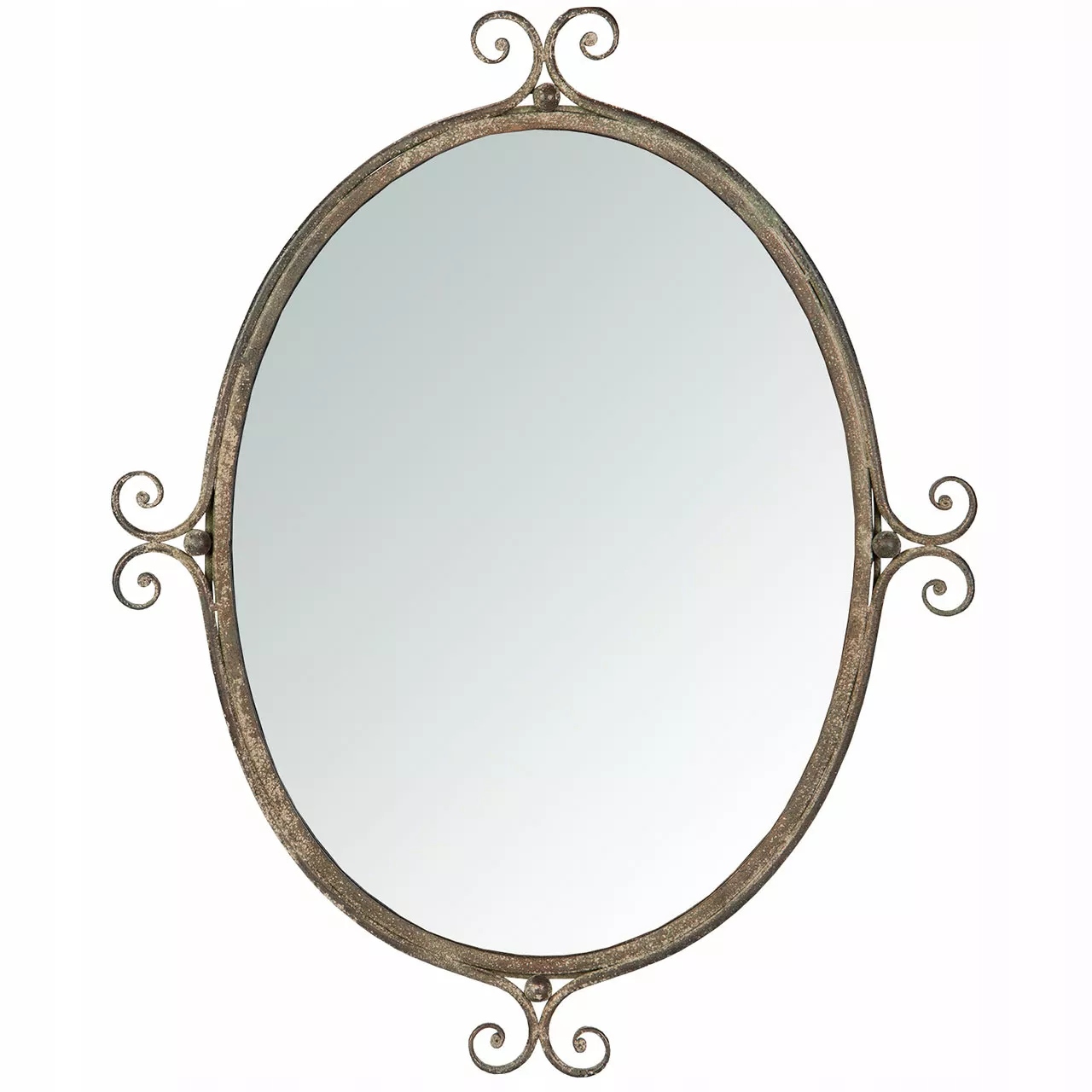 Zlaté Retro Zrkadlo 64x52 cm závesné škandinávske do obývacej izby