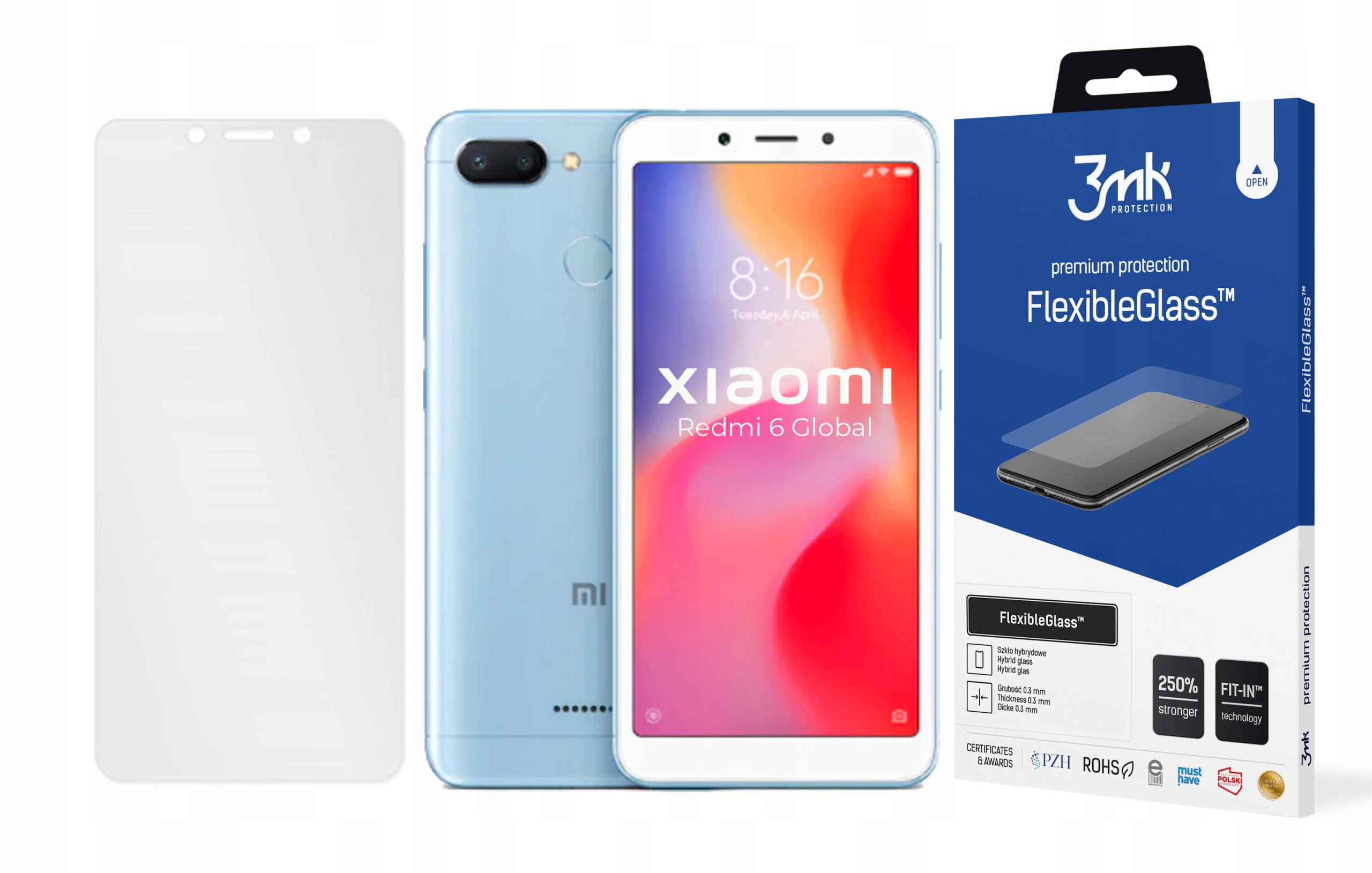 

3mk Szkło FlexibleGlass do Xiaomi Redmi 6 Global
