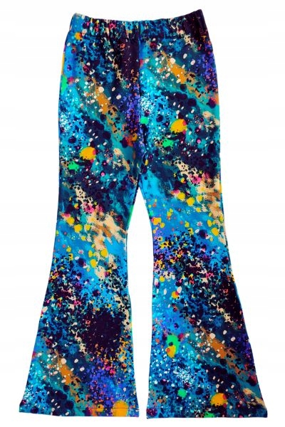 

Spodnie Dzwony dresowe Flare galaktyka 134