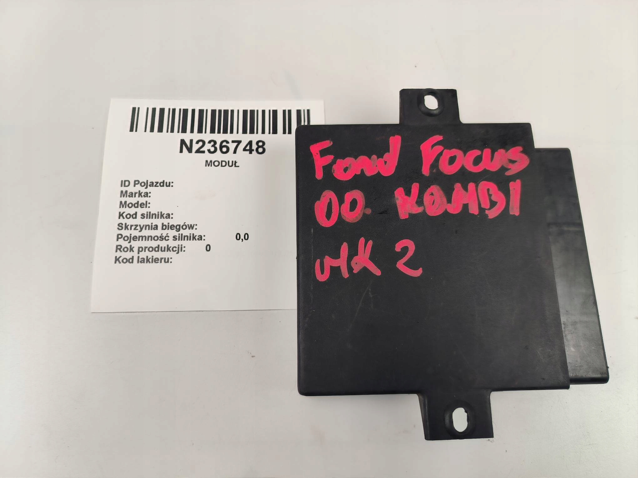 Unité commande confort 98AG15K600FD FORD FOCUS MK2
