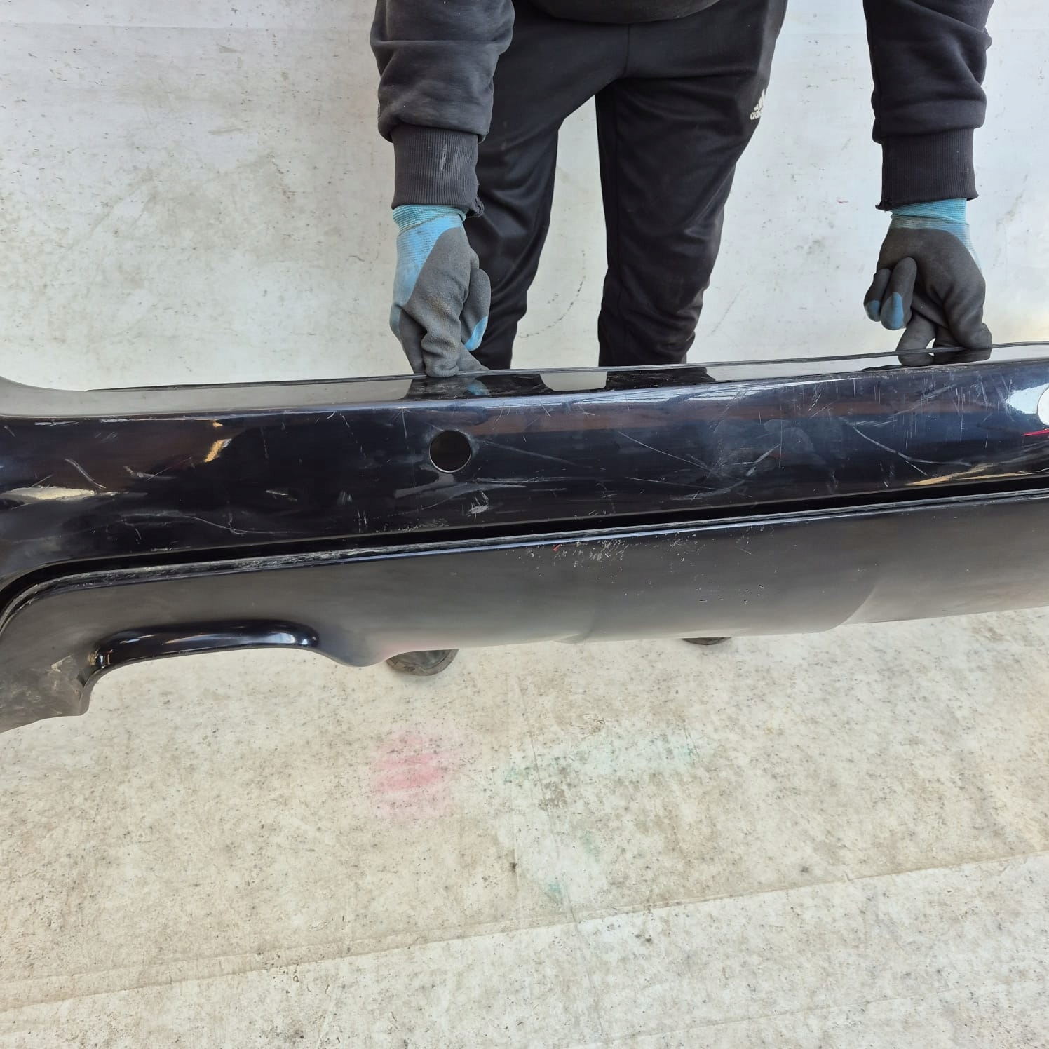 BMW 5 E61 KOMBI m-packet 03-10 bumper rear part rear PDC