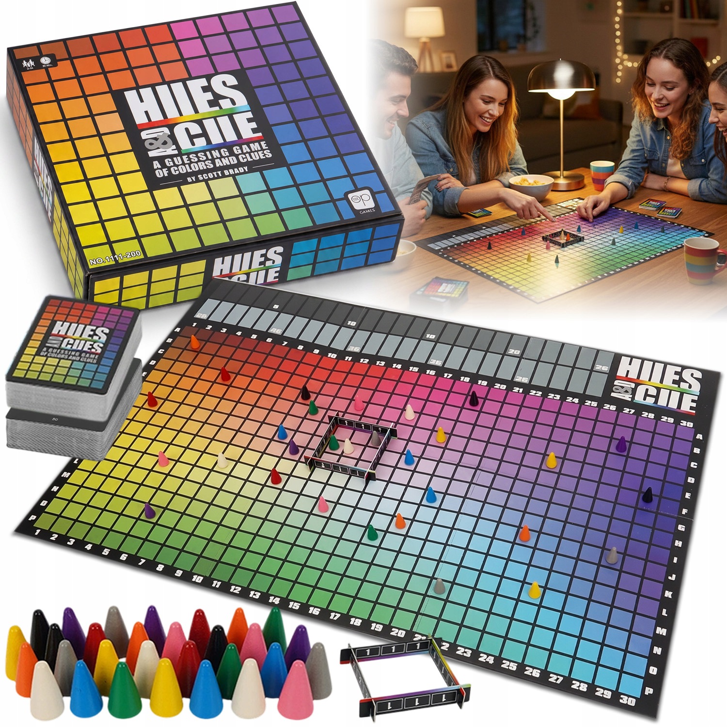 Gra Planszowa Hues And Cues Dla 3–10 Graczy Dla Osób Od 8. Roku Życia