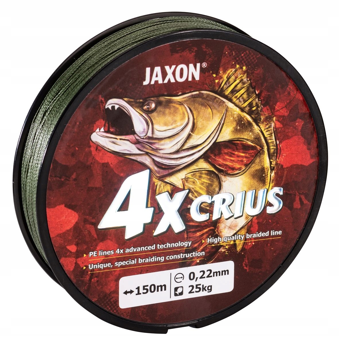 Plecionka Jaxon Crius 4X 0,22mm 150m 25kg linka spinningowa