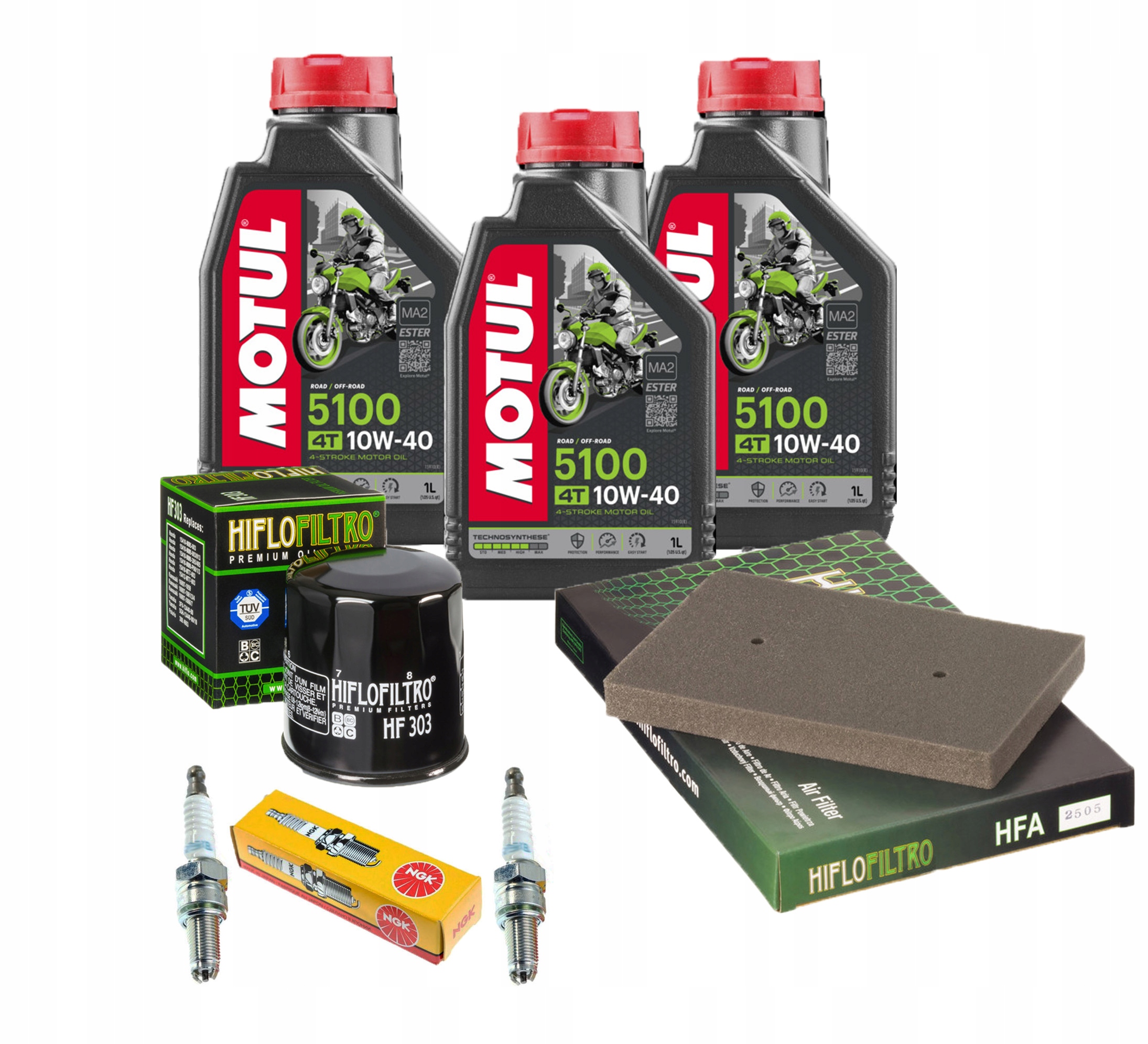 Olej Motul KAWASAKI EX 300 NINJA 13-17r Filtr NGK