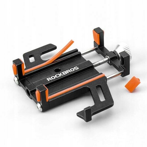 Rowerowy uchwyt na telefon metalowy ROCKBROS (699-BO) pomarańczowy Marka RockBros
