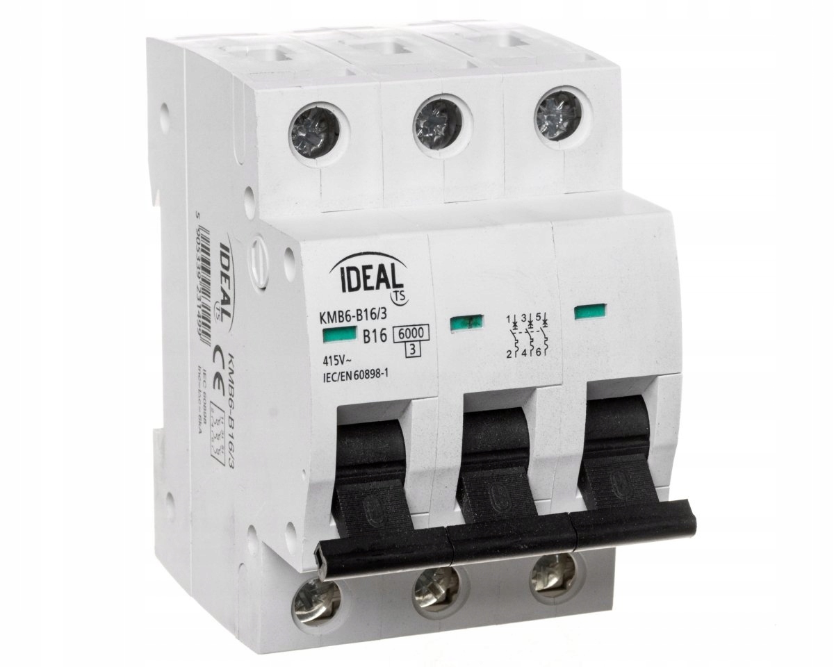 

Wyłącznik nadprądowy 3P B 16A Ac KMB6-B16/3 23149