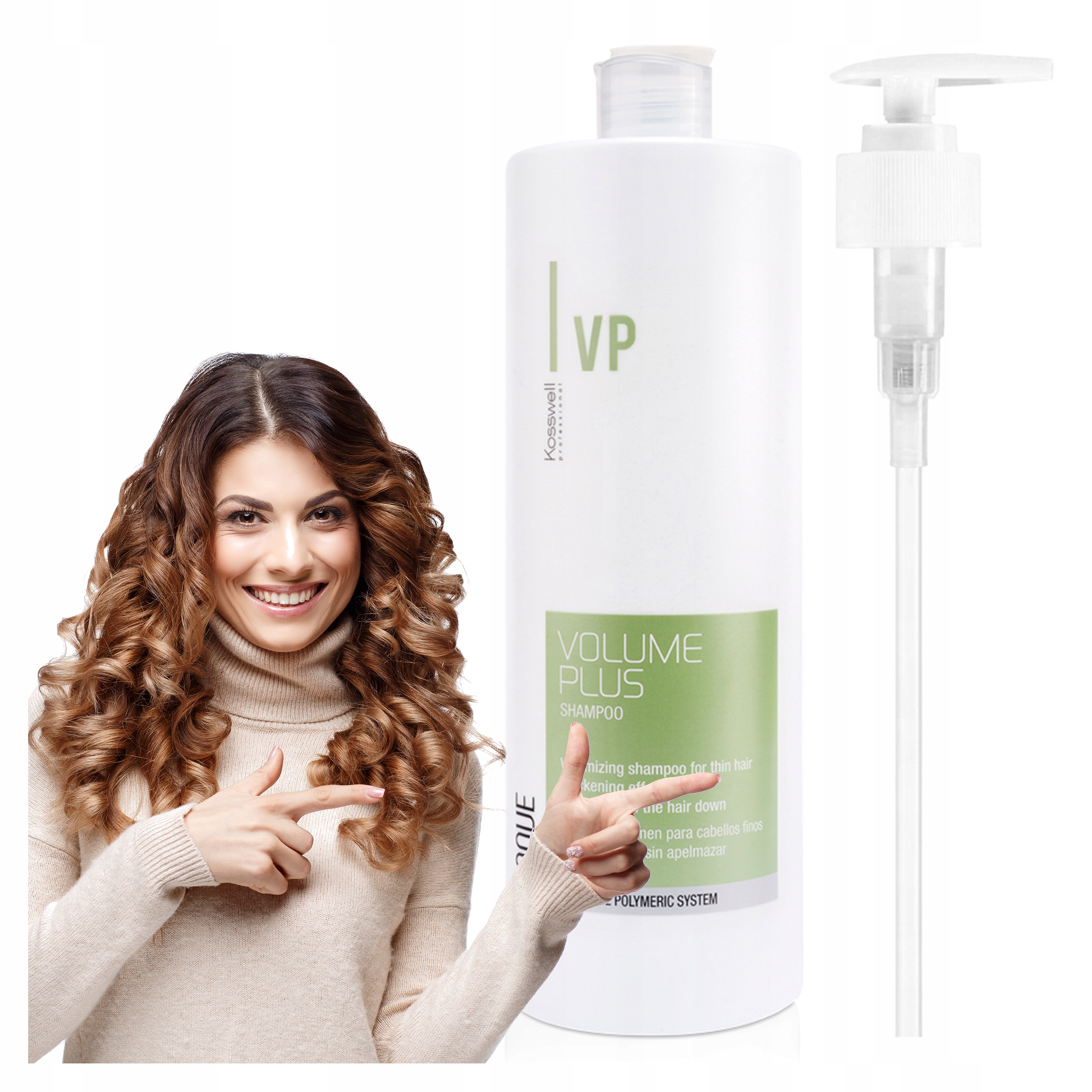 Šampon dodávající vlasům objem a objem Volume 1L S Pumpičkou