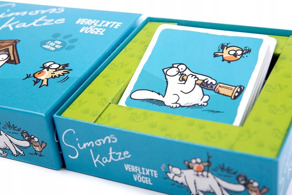 Simons Katze Verflixte Vogel- family card game Wiek gracza 3-4 lata 5-7 lat 8-11 lat 12-14 lat 15-18 lat 18+
