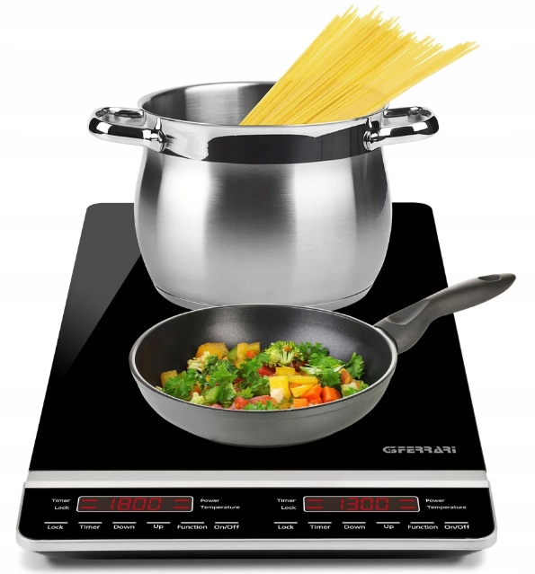 Płyta Indukcyjna Elektryczna Kuchenka Dwupalnikowa przenośna 2 pola