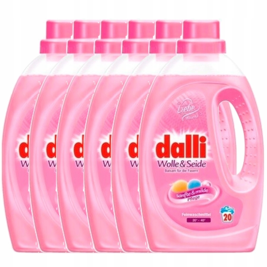 

6x Płyn Dalli De prania Wool&Silk 1,1l 20 prań