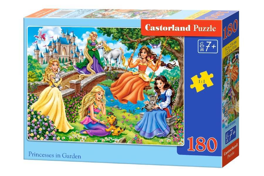 

Puzzle 180 elementów Princesses in Garden