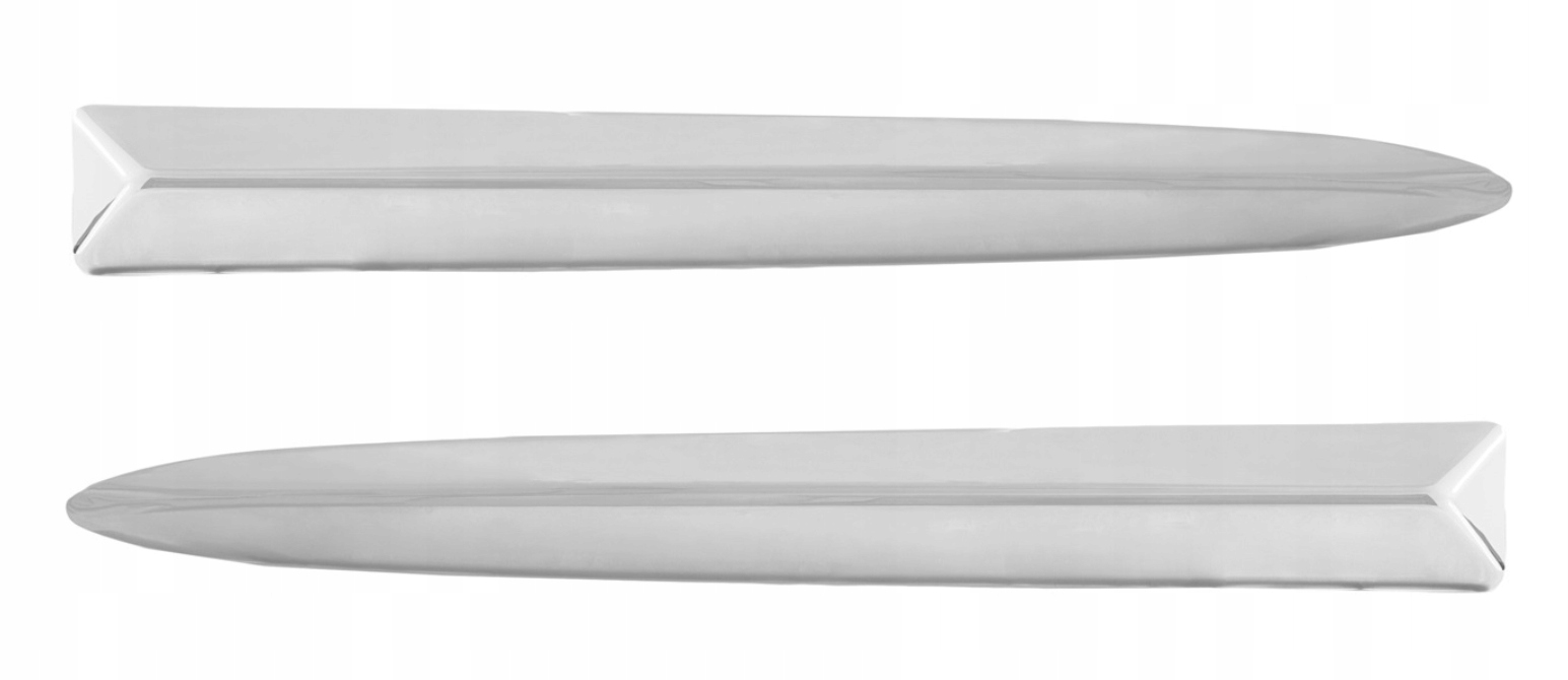 FIAT 500 LISTWA CHROM NAKŁADKA ZDERZAKA GÓRNA L+P