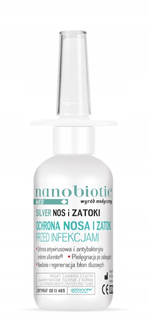 

Nanobiotic Silver Nos i Zatoki przeciw infekcjom
