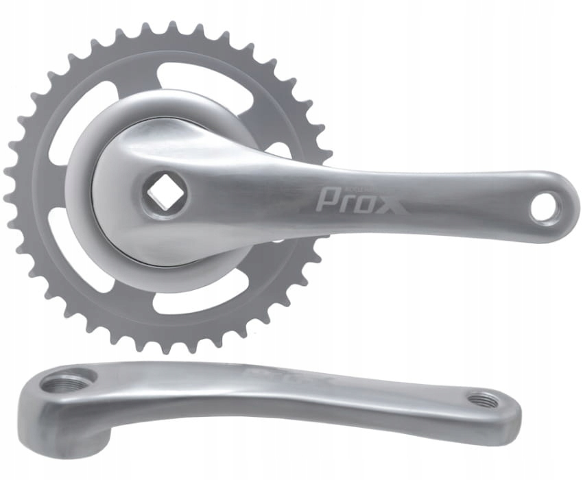 Korba Prox 1rz 38 zębów 170mm aluminiowa srebrna kpl. prawa lewa