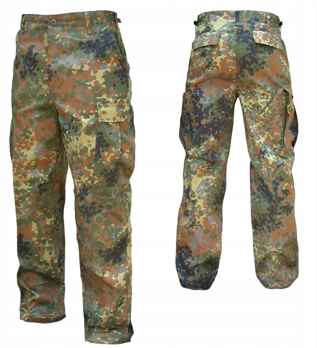 Spodnie wojskowe bojówki moro Mil-Tec Us Ranger Bdu Flecktarn 4XL