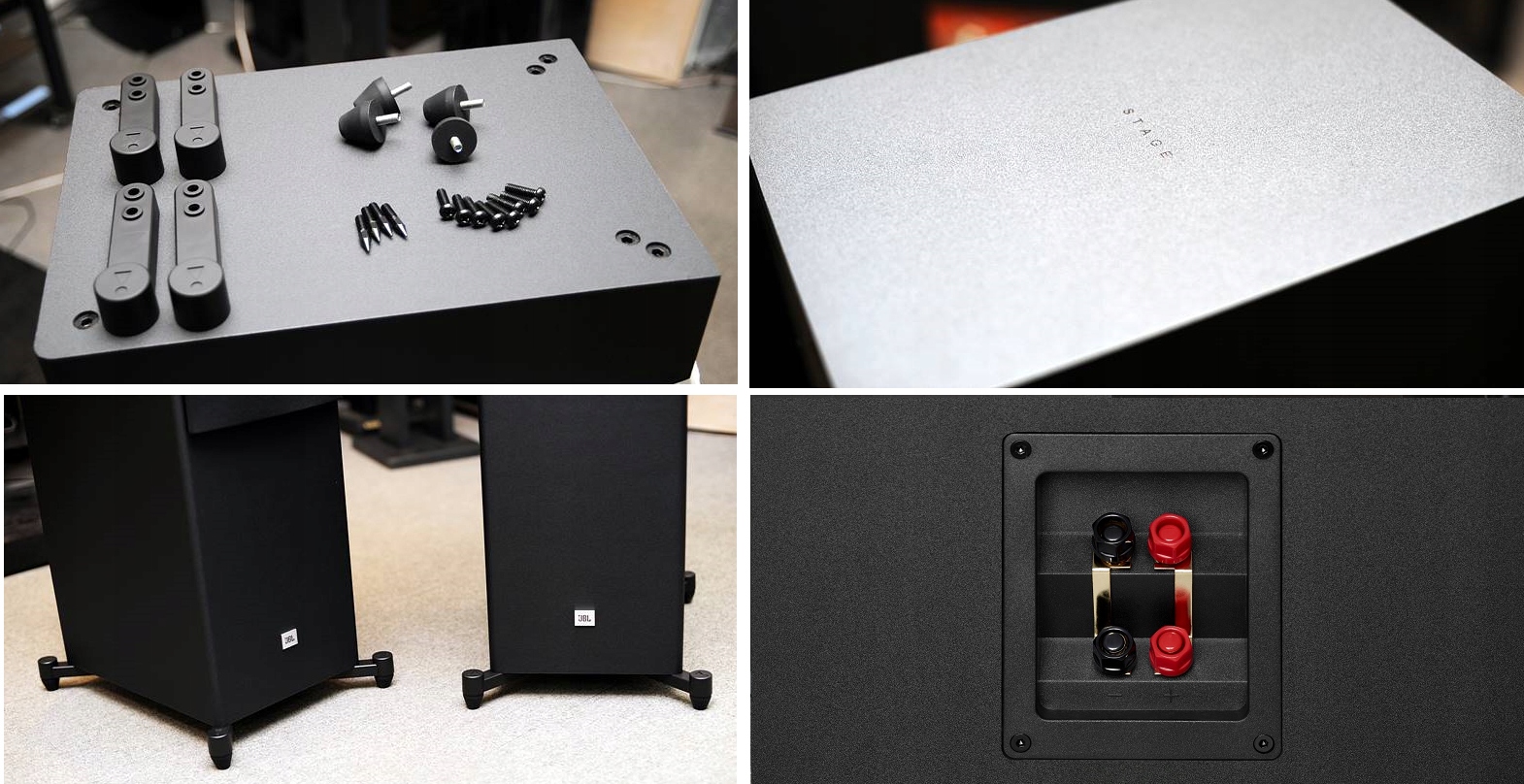 JBL STAGE KINO DOMOWE 5.1 A180 + A120 + A135C + A120P + DENON AVR-X1700 DAB Kolor czarny