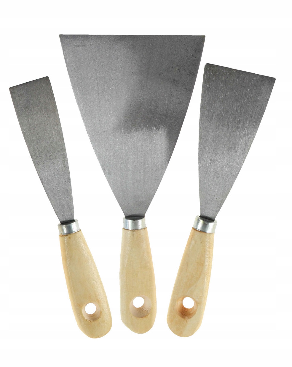 KOMPLET SZPACHELEK MALARSKICH SZPACHLE SZPACHELKI 25 , 50 , 80 mm 3szt.