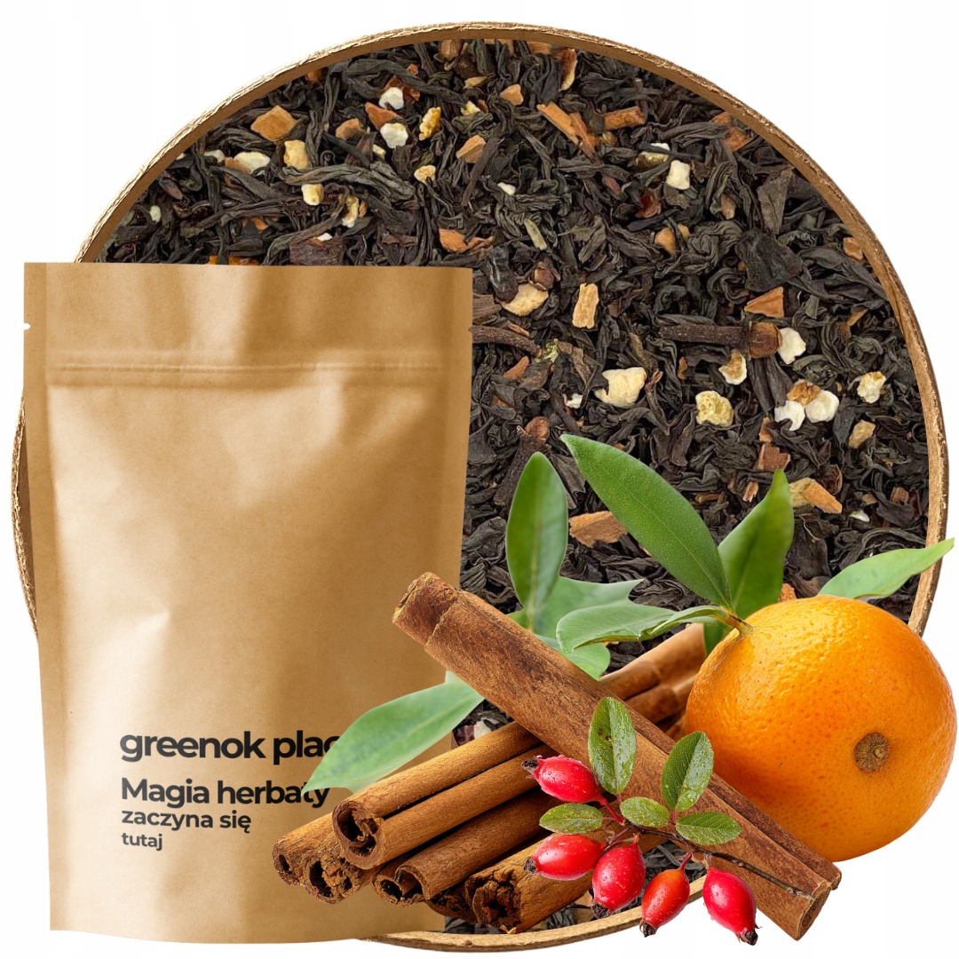 Herbata czarna Rozgrzewająca 1000g cynamon goździki pomarańcza Naturalna