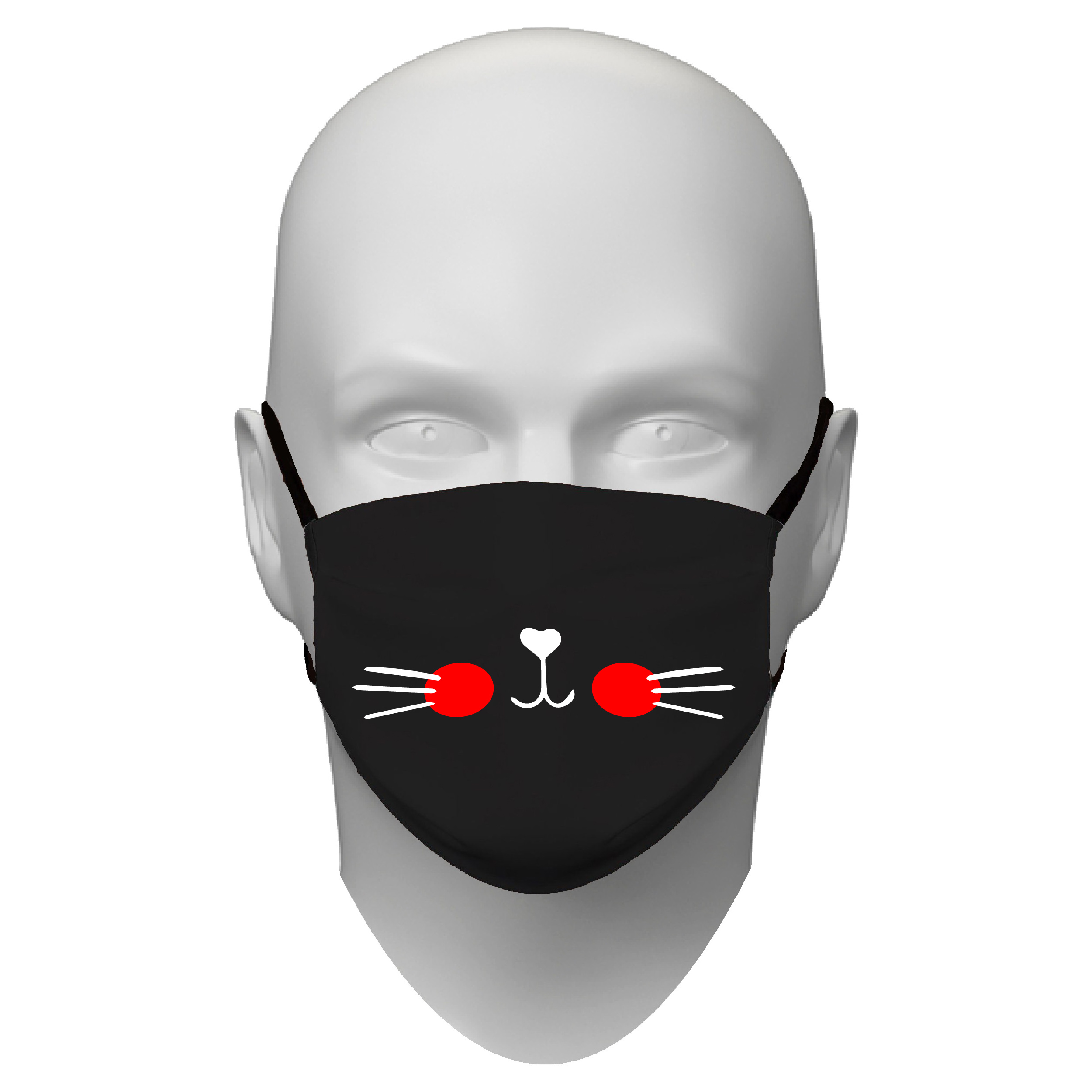 

Maseczka Bawełniana Z Nadrukiem Kota Kot Wąsy Hit