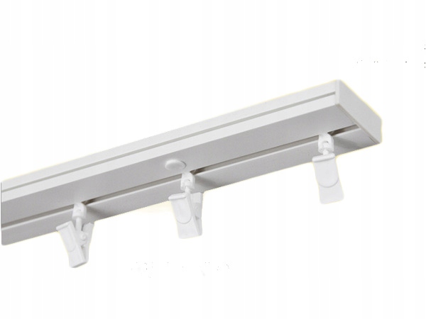 

Karnisz sufitowy szyna Pcv jednotorowa 350cm (set)