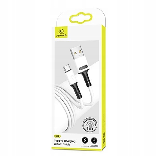

Usams Kabel U52 Usb-c 2A Fast Charge 1m biały