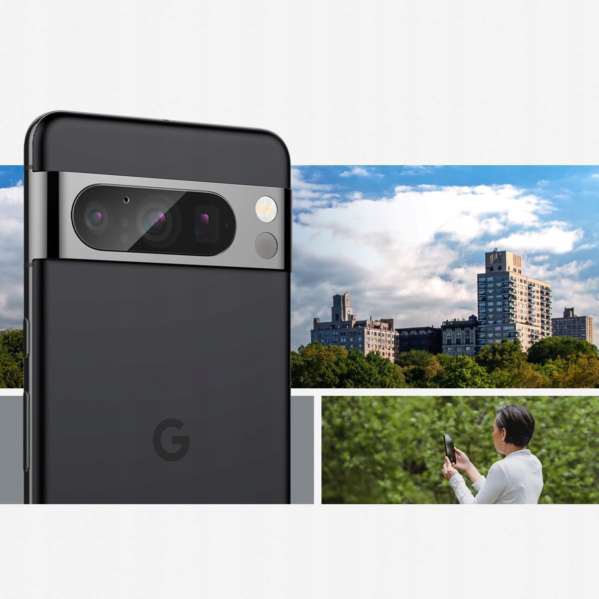 Szkło osłona na obiektyw Spigen do Google Pixel 8 Pro, ochrona na aparat Zestaw do aplikacji tak