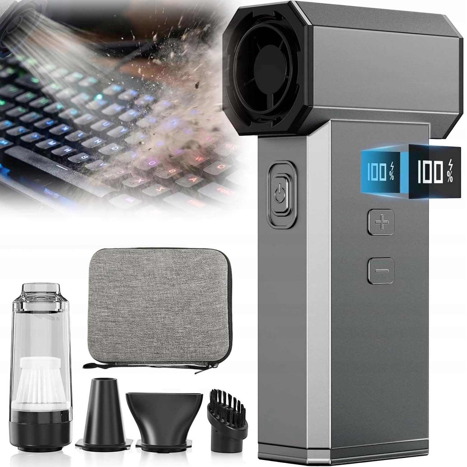 Elektrické Dmychadlo Bezdrátové Turbo Pro Čištění Prachu 130000 Rpm