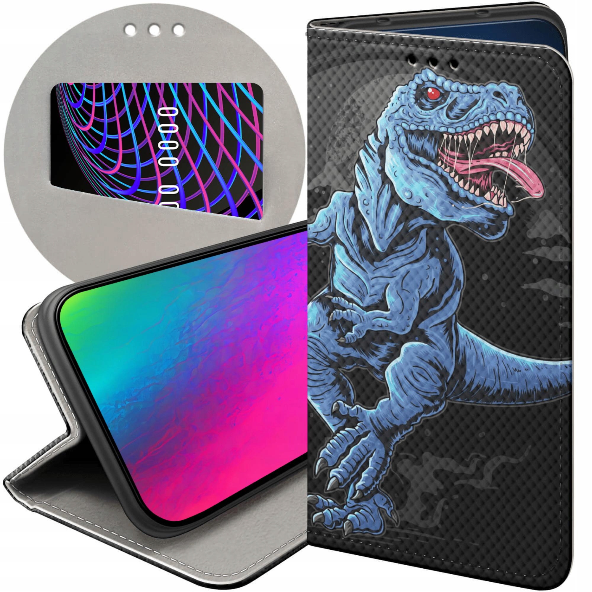 Etui Do Xiaomi Redmi 15 4G 5G Dinozaury Reptilia Prehistoryczne