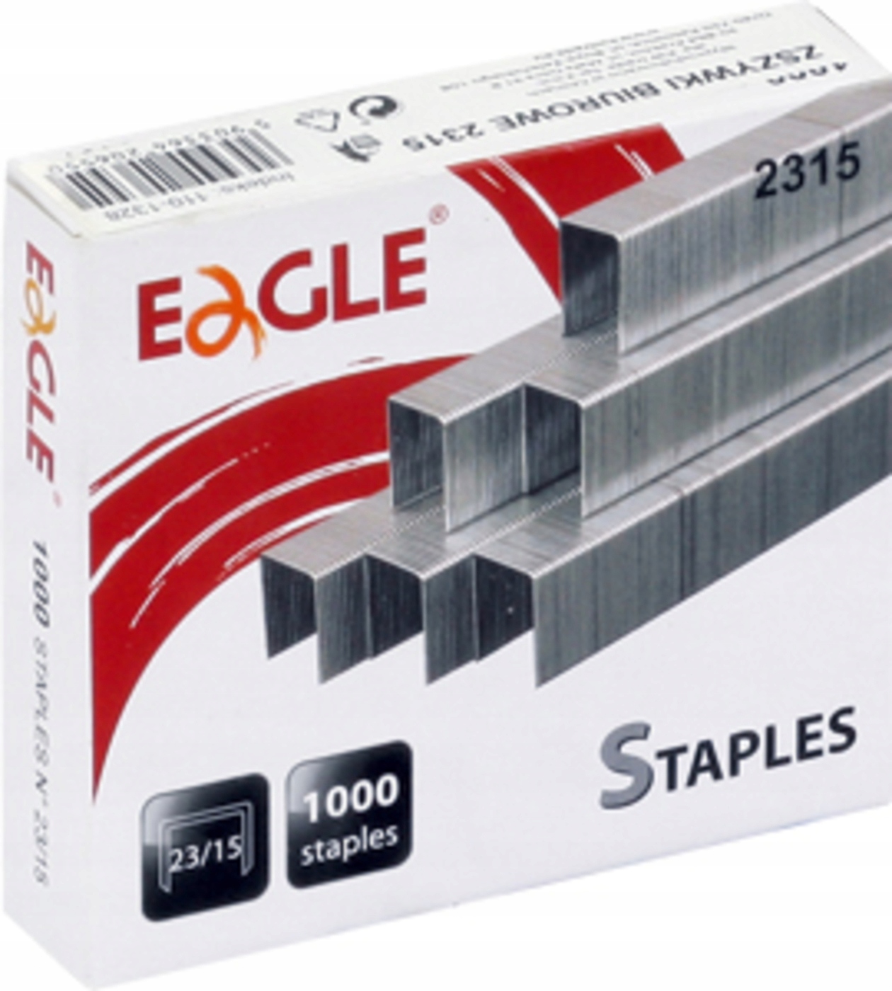 

Zszywki 23/15 do 110k stalowe mocne ostre Eagle
