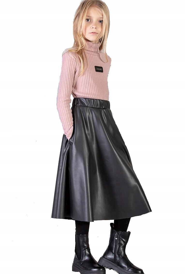 

Viwa 4KIDS czarna spódnica skóropodobna długa 134