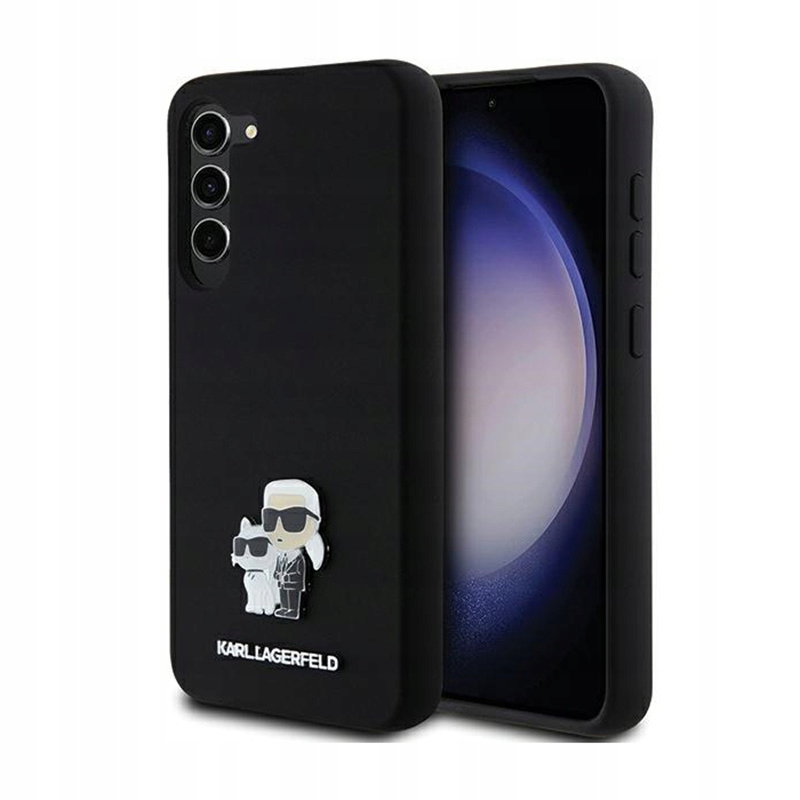 Karl Lagerfeld Silicone Choupette Pin Pouzdro pro Samsung Galaxy S24+, černé