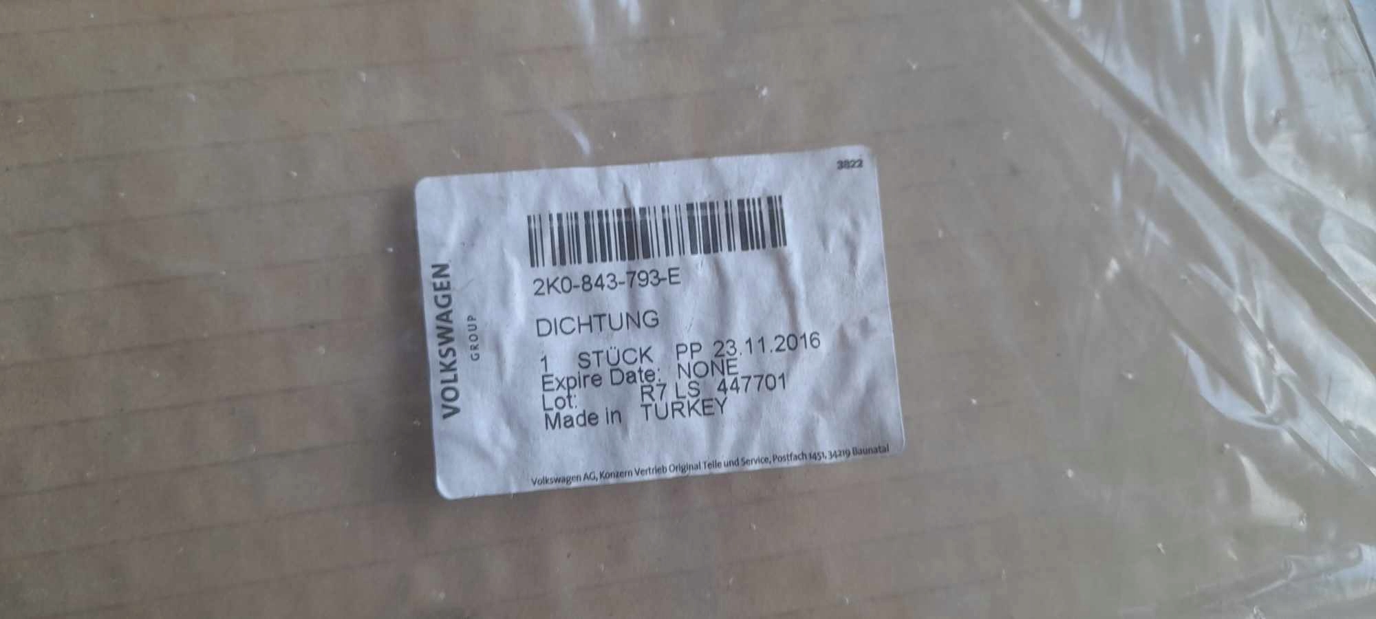 Dichtsatz Tür gleitende links heck VW CADDY 2C 2K SA 2K0843793E