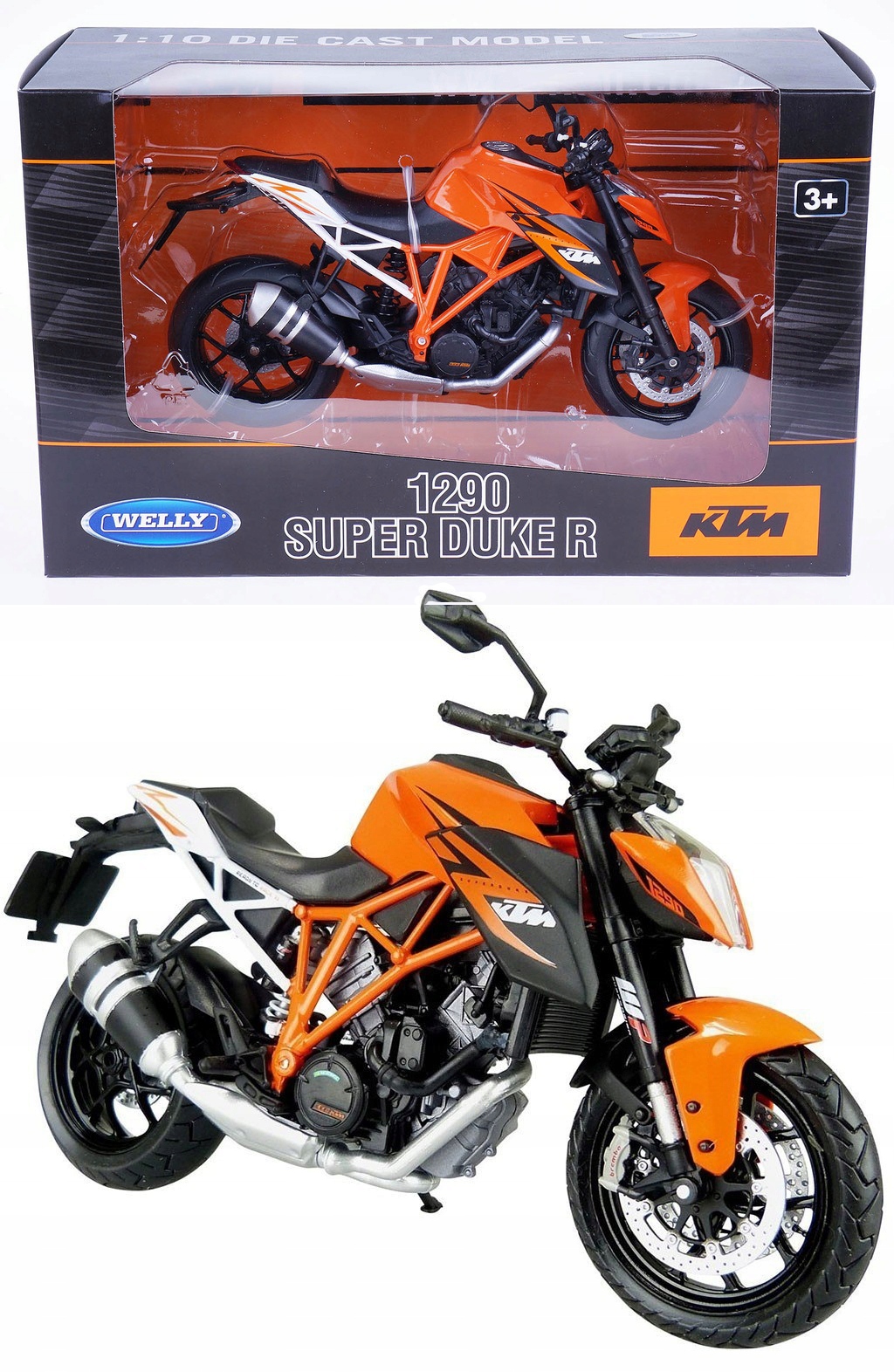 

Ktm 1290 Duke R Model Skala 1:10 XXL Duży