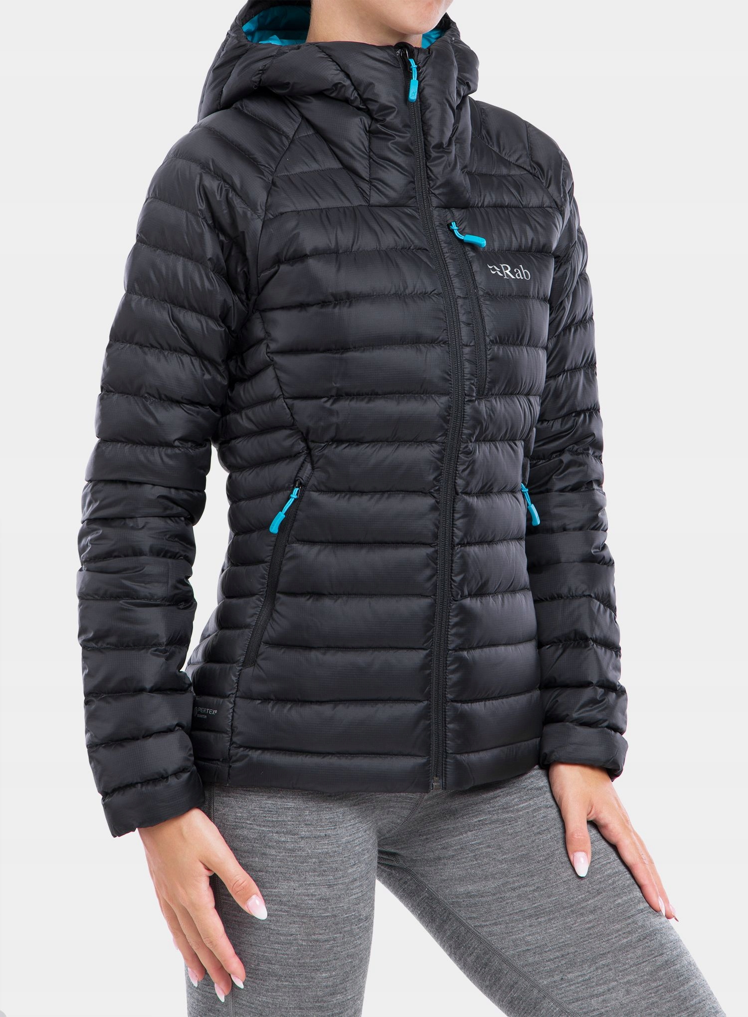 Dámská péřová bunda Rab Microlight Alpine Jacket černá 10 (s)