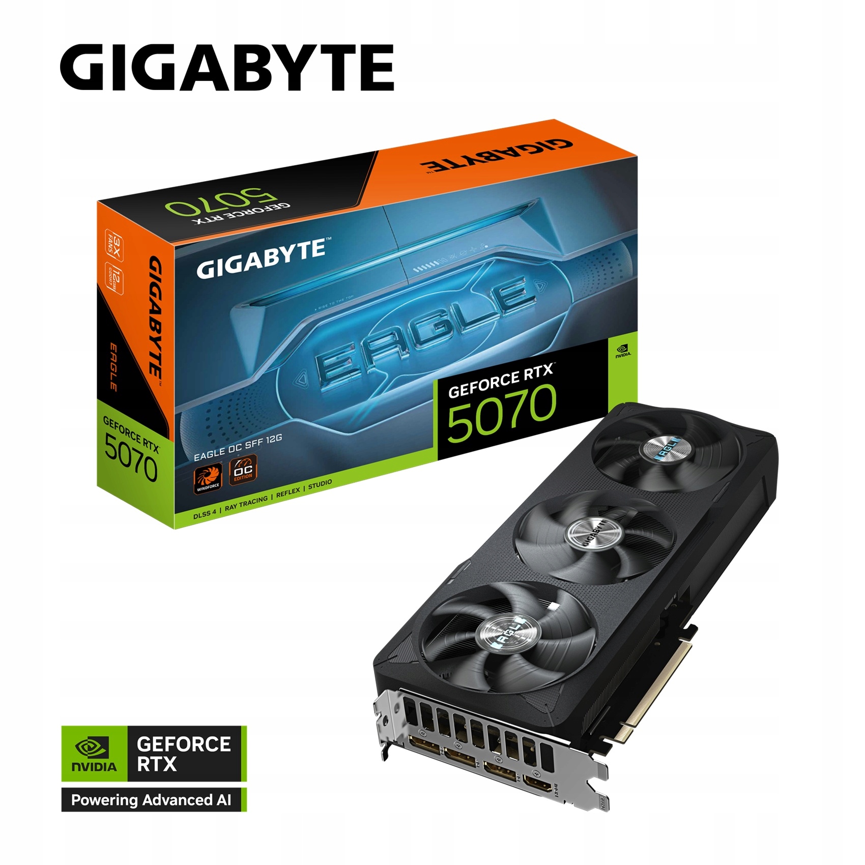 Gigabyte GeForce Rtx 5070 Eagle SFF/OC/12GB/GDDR7