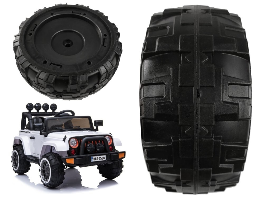 Koło Do Auta Na Akumulator Jeep Dżip BRD-7588 Łożysko 25,5X11CM Oś 10MM